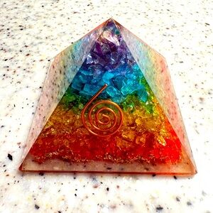 Organite Crystal Seven Pyramid